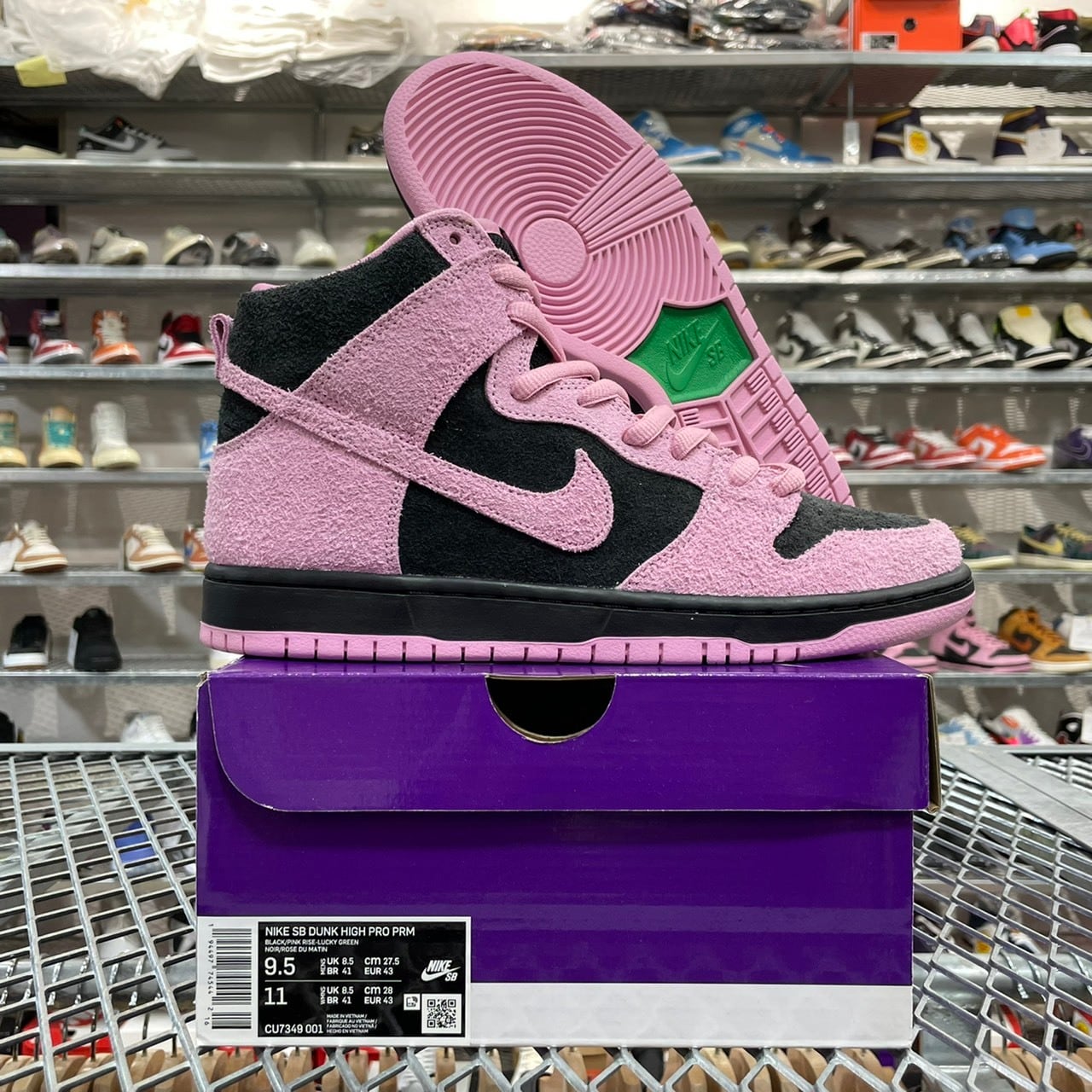 NIKE SB Dunk High Pro Premium Invert Celtics 27.5cm CU7349-001  