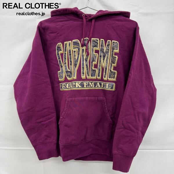 Supreme/シュプリーム【17AW】Paisley Fuck Em All Hooded Sweatshirt