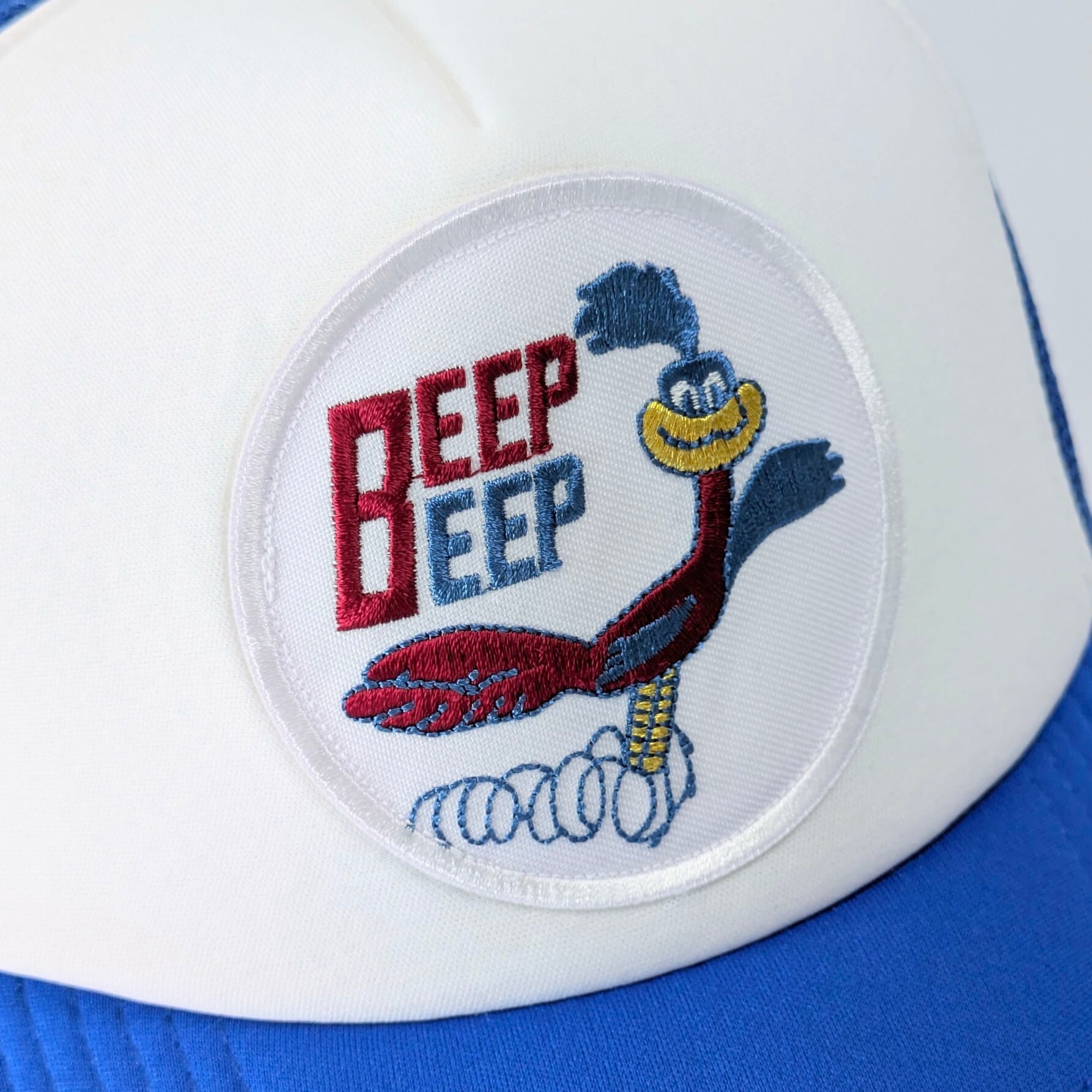 【 Mesh Cap / メッシュキャップ 】ロードランナー BEEP BEEP / BLUE / レーシングキャップ / ベースボールキャップ 〚アメリカン雑貨 アメトイ〛 (Smile-drive) / 横浜ゴム / ヨコハマタイヤ / BLUE / レーシングキャップ / ベースボールキャップ 〚アメリカン雑貨 アメトイ〛