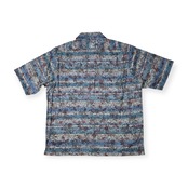 ダーバン DURBAN ゼファー ZEPHYR イタリア製生地 ペイズリー柄 総柄 半袖シャツ サイズ 3L /メンズ/レナウン