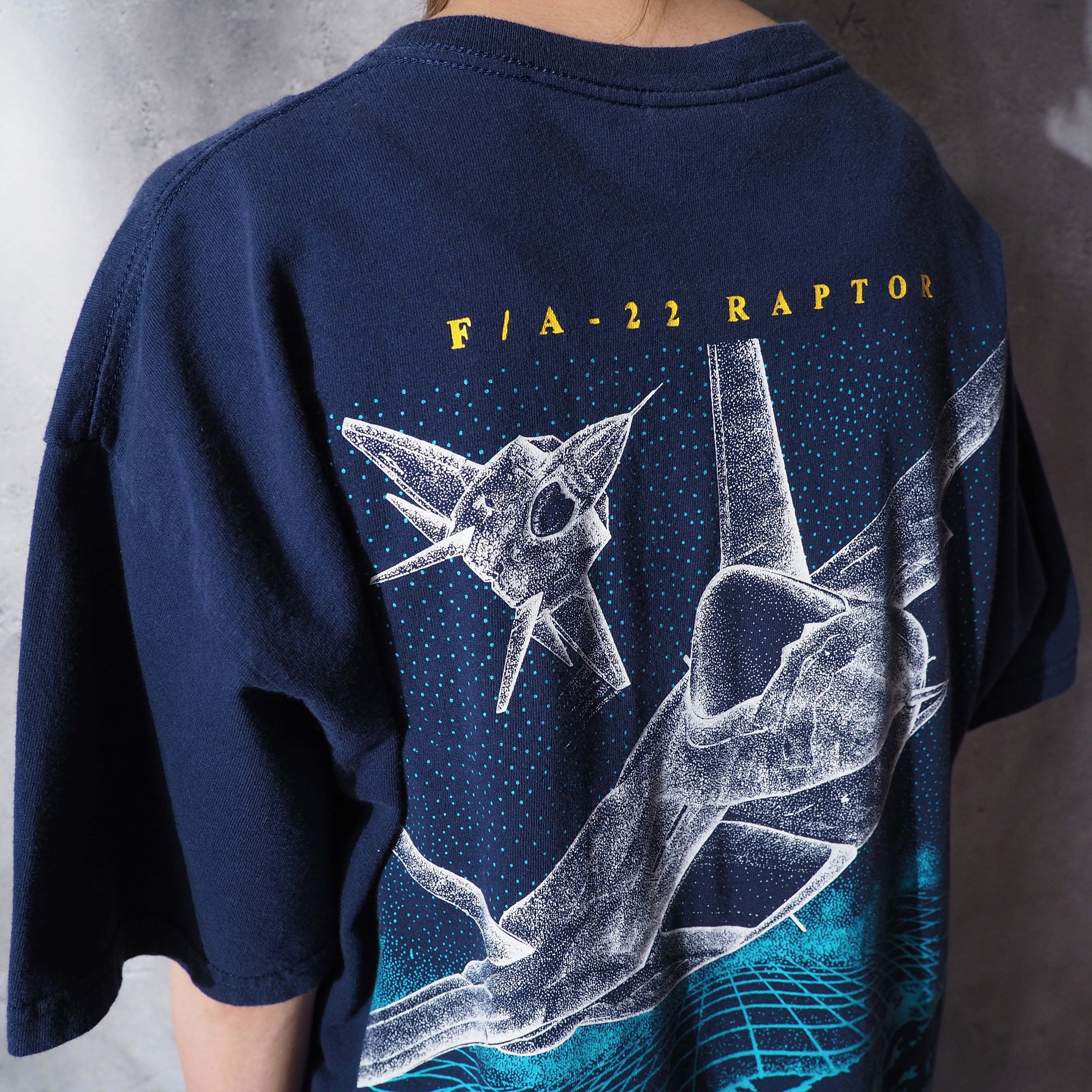 Oshkosh F/A - 22 raptor printed design loose Tee