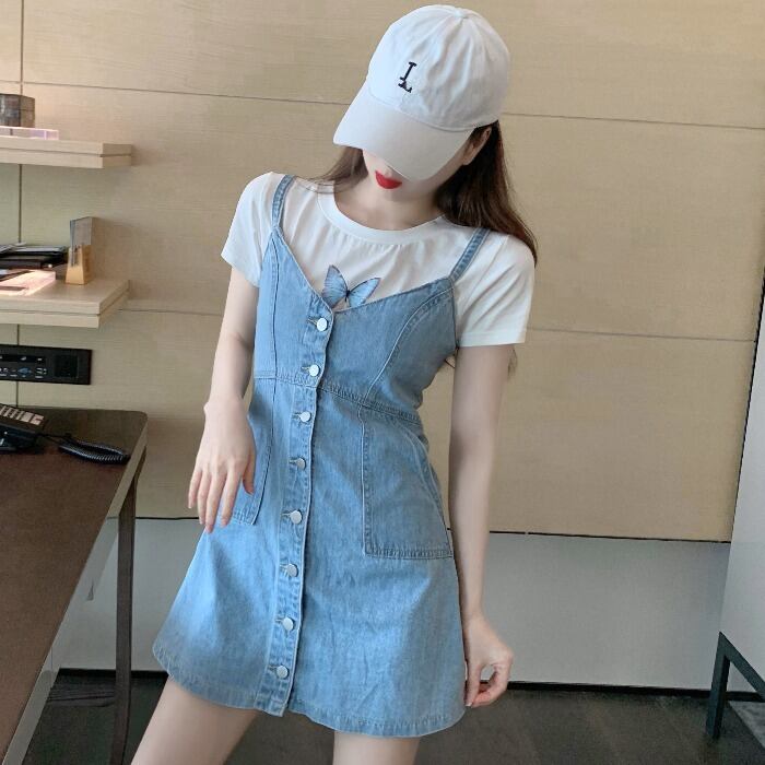 スプリングドレス スタンダードVネックスカート Aライン レトロ 春物 1号婦人78889015257