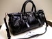 レア◆PRADA プラダ ギャザーデザイン ハンドショルダー2way レザー トート バッグ 黒◆ ラメ混レザーがさりげなく可愛らしい2wayモデル♪
