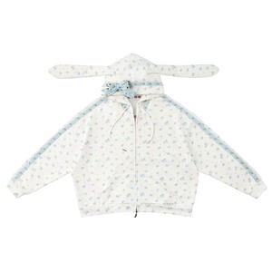 [CFIERCE] Rose Thorn Rabbit Ear Hoodie Jacket