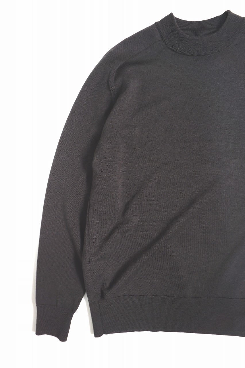 Worsted Merino Mock Neck P/O