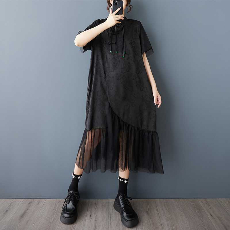 ダークロータス チャイナドレス M24397 | 奇妙な洋装雑貨店 Magica Bazaar