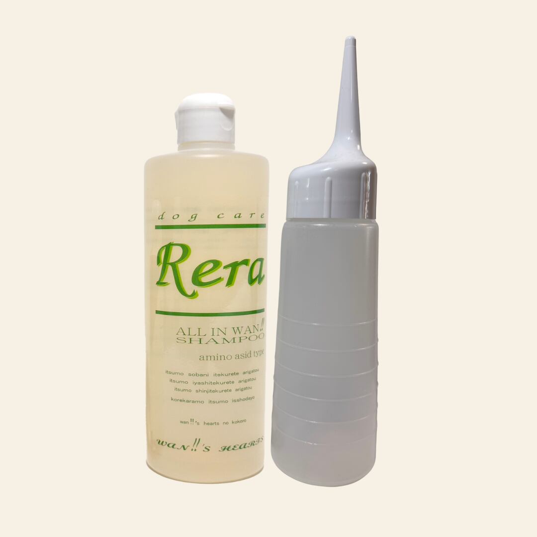 犬用リンスインシャンプーRera　400ml　アプリケーター付き