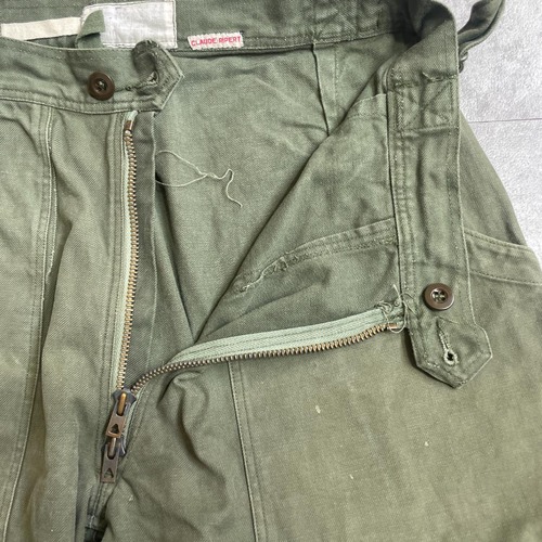 70s フランス軍 実物 AIR FORCE メカニックパンツ 詳細写真9