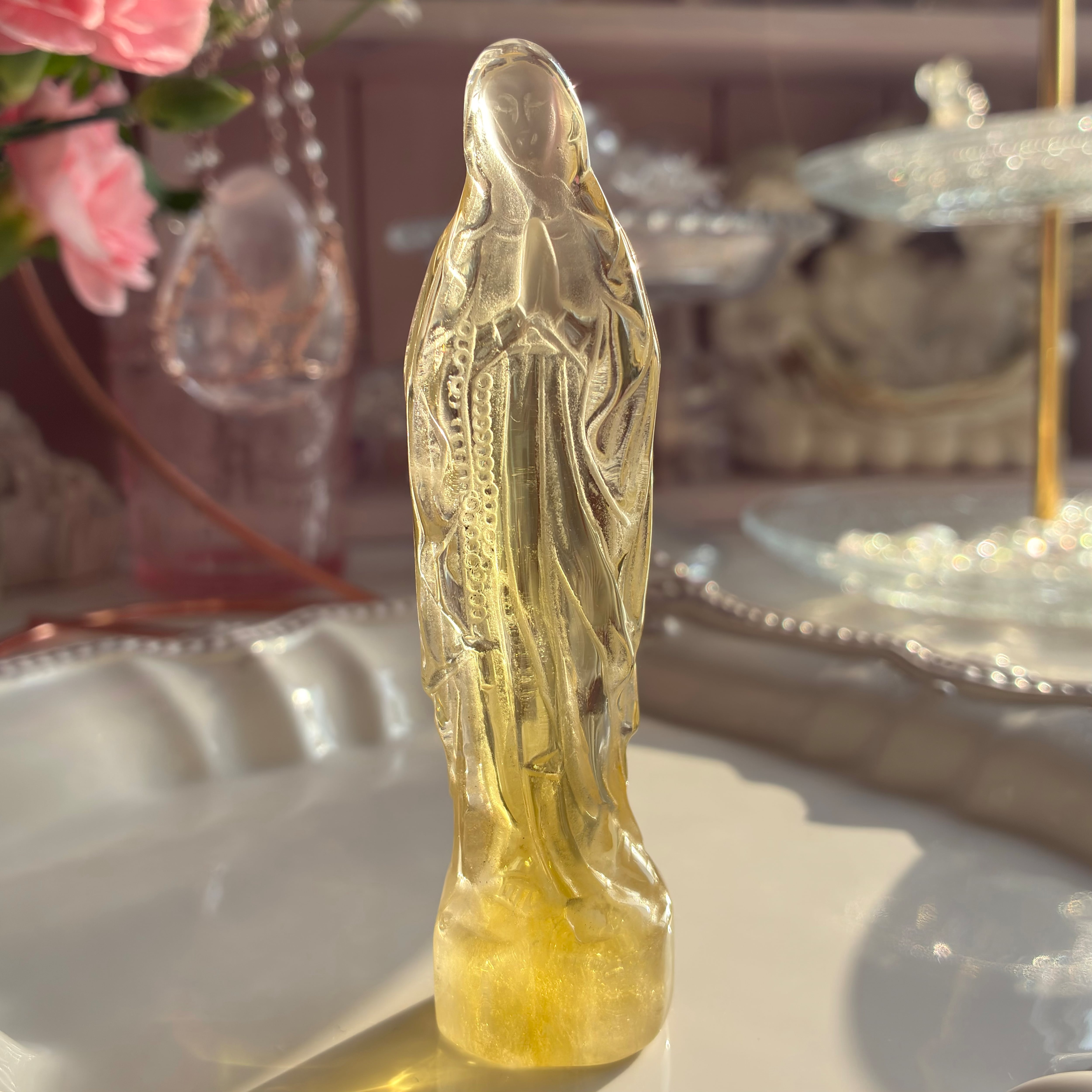 Mother Mary 祈りの シトリンマリアさま | Crystal Lilly - pure