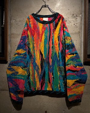 【Caka】“COOGI” Psychedelic Color Vintage 3D Knit