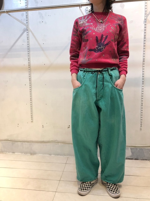 Baggy denim pants "Made in Italy"