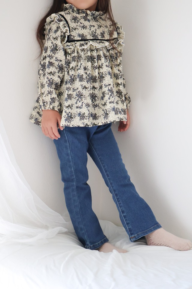 【取寄】高見え上品なフレンチガーリー花柄トップス