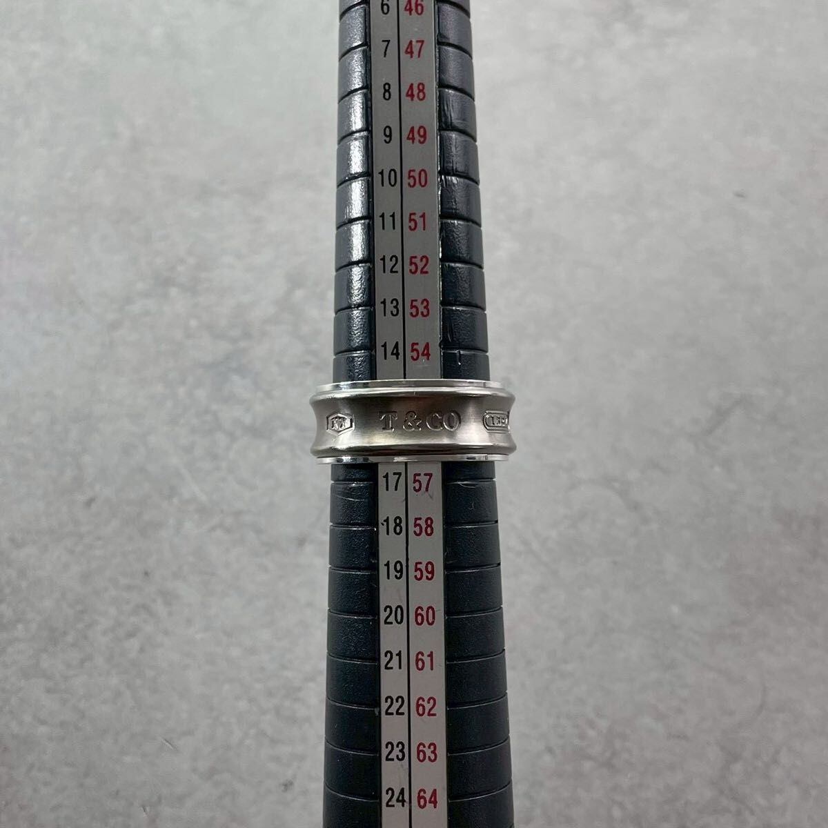 ティファニー 15号 1837 チタン シルバー コンビ リング AER2fe