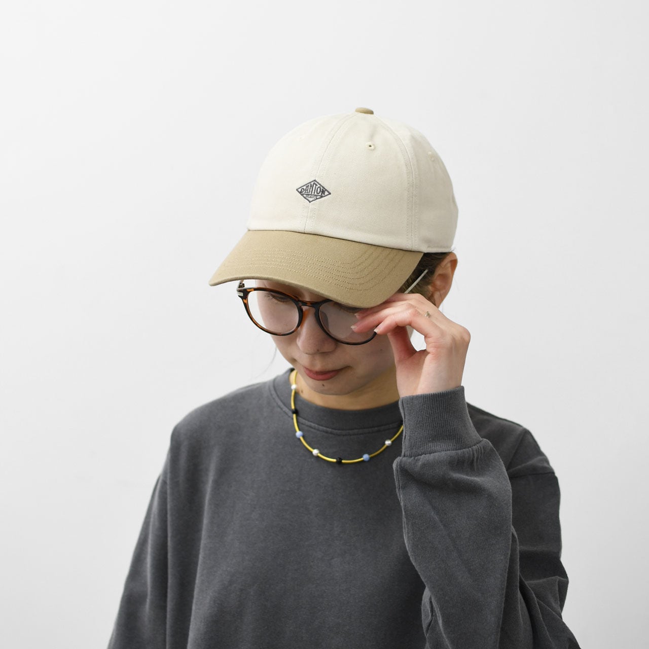 DANTON [ダントン] CHINO CLOTH 6PANEL 2TONE CAP [DT-H0228TKC