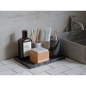 MARBLE SOAP DISPENSER - Black × Large