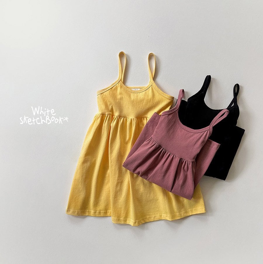 【取寄】white sketchbook｜camisole dress｜キャミソールワンピース｜5-17｜kids&jr｜26 summer
