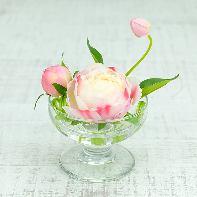 アートフラワーギフト!『みずみずしい!マジカルウォーター ミニシリーズ』ピンクピオニー