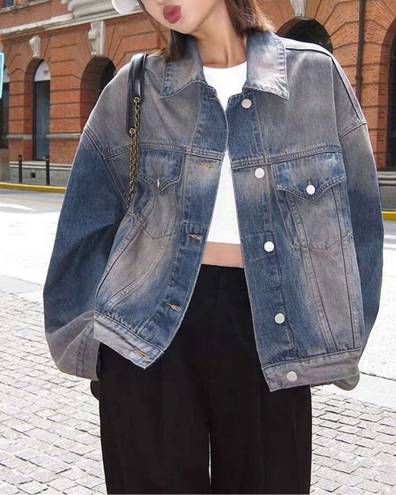 オーバーサイズデニムジャケット A0350 - 5