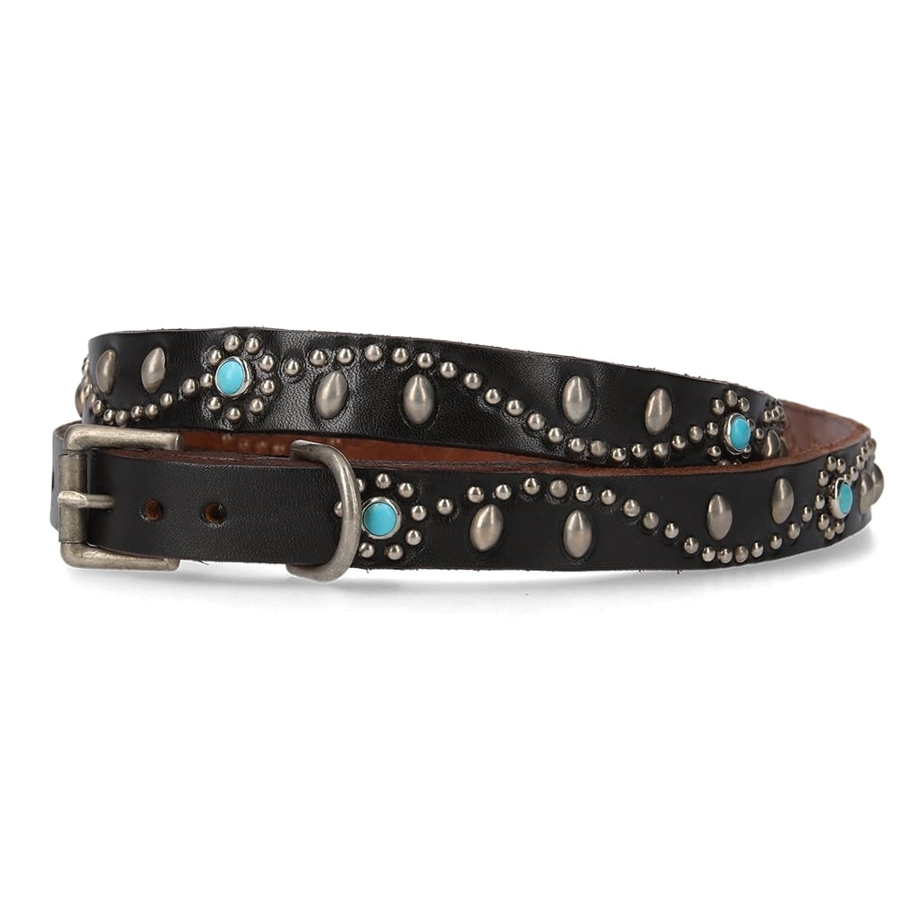 HTC Belt #25th 1Point End Flower Turquoise 0.75 | Awesome