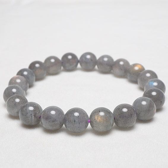 ピンク ラブラドライト ブレスレット 10mm 一点物 メール便送料無料 [M便 1/10] 111-25155