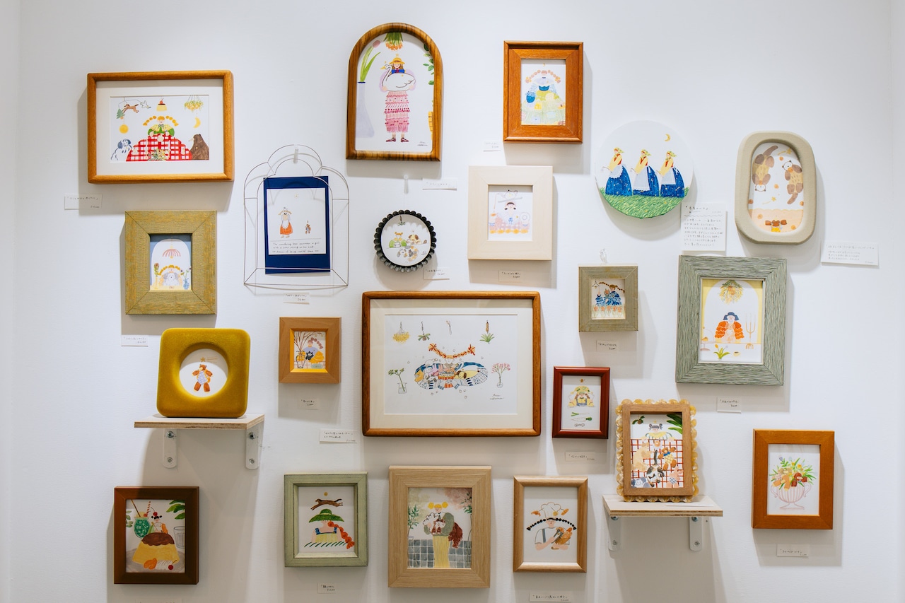 < Riie ／ ワカイリエ > ドローイング原画「今日はお祝いです」