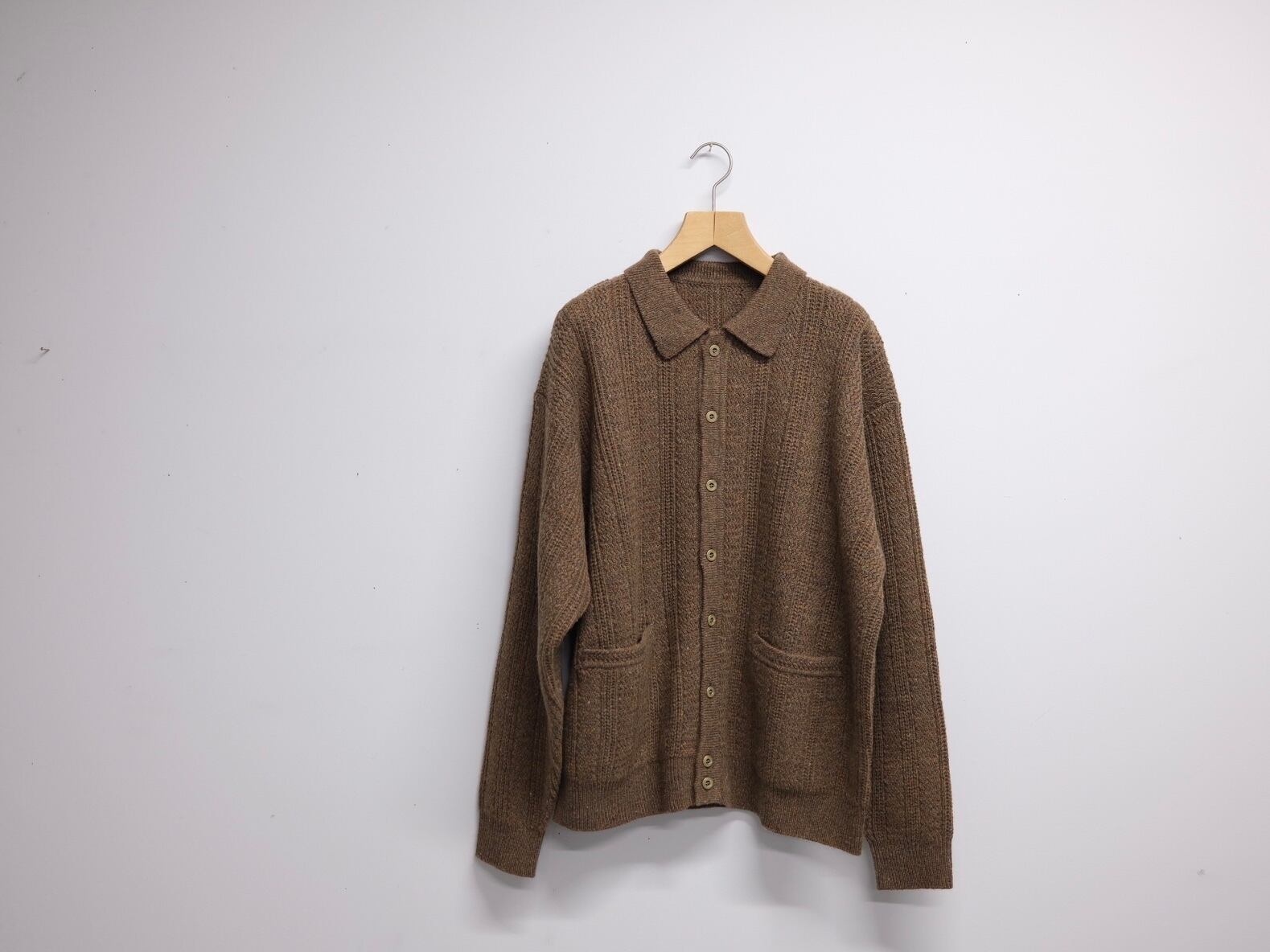 トップス crepuscule Rib Pattern Polo 24AW crepuscule”Rib pattern Polo CD Brown” | Lapel online store