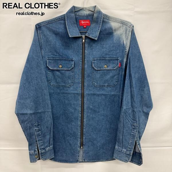 Supreme 16SS Denim Zip Shirt デニムシャツ Supreme/シュプリーム【16SS】Denim Zip Shirt/デニム ジップ 長袖