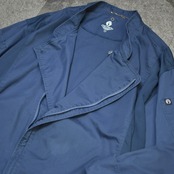 wide silhouette zip up design chef jacket