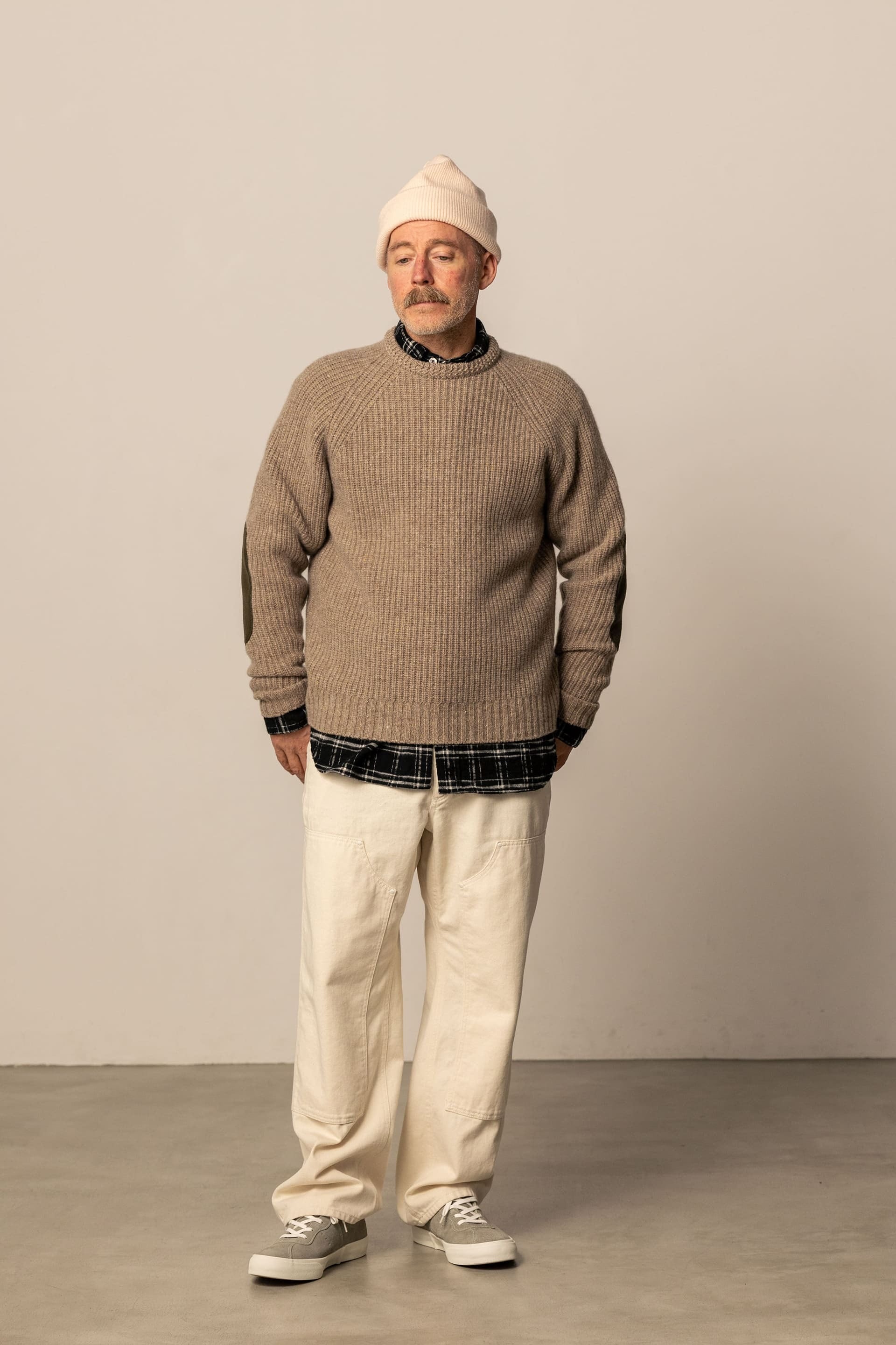 FUJITO(フジト) Rib Knit Sweater | サウスオレンジ｜メンズ