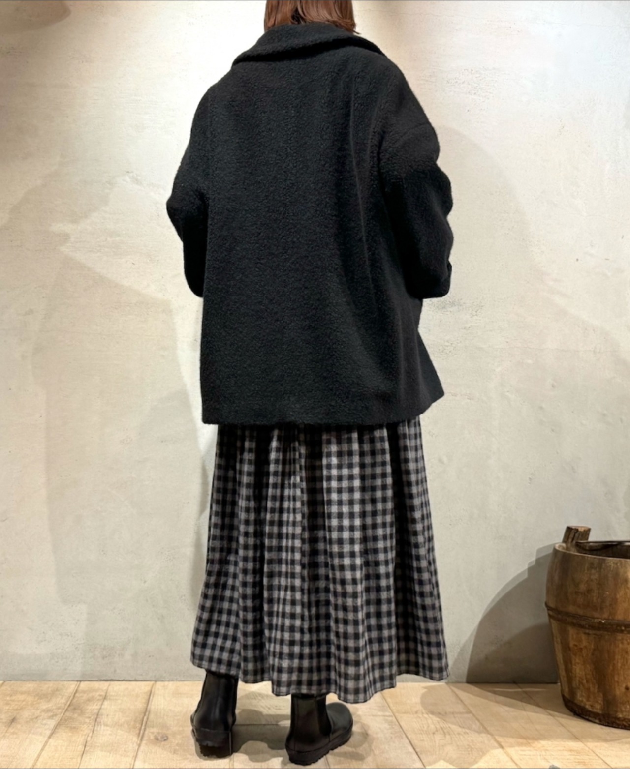 11月中旬入荷予定:maison de soil(メゾンドソイル)JNMDS2451RECYCLE BOA WOOL DOUBLE OVER COAT