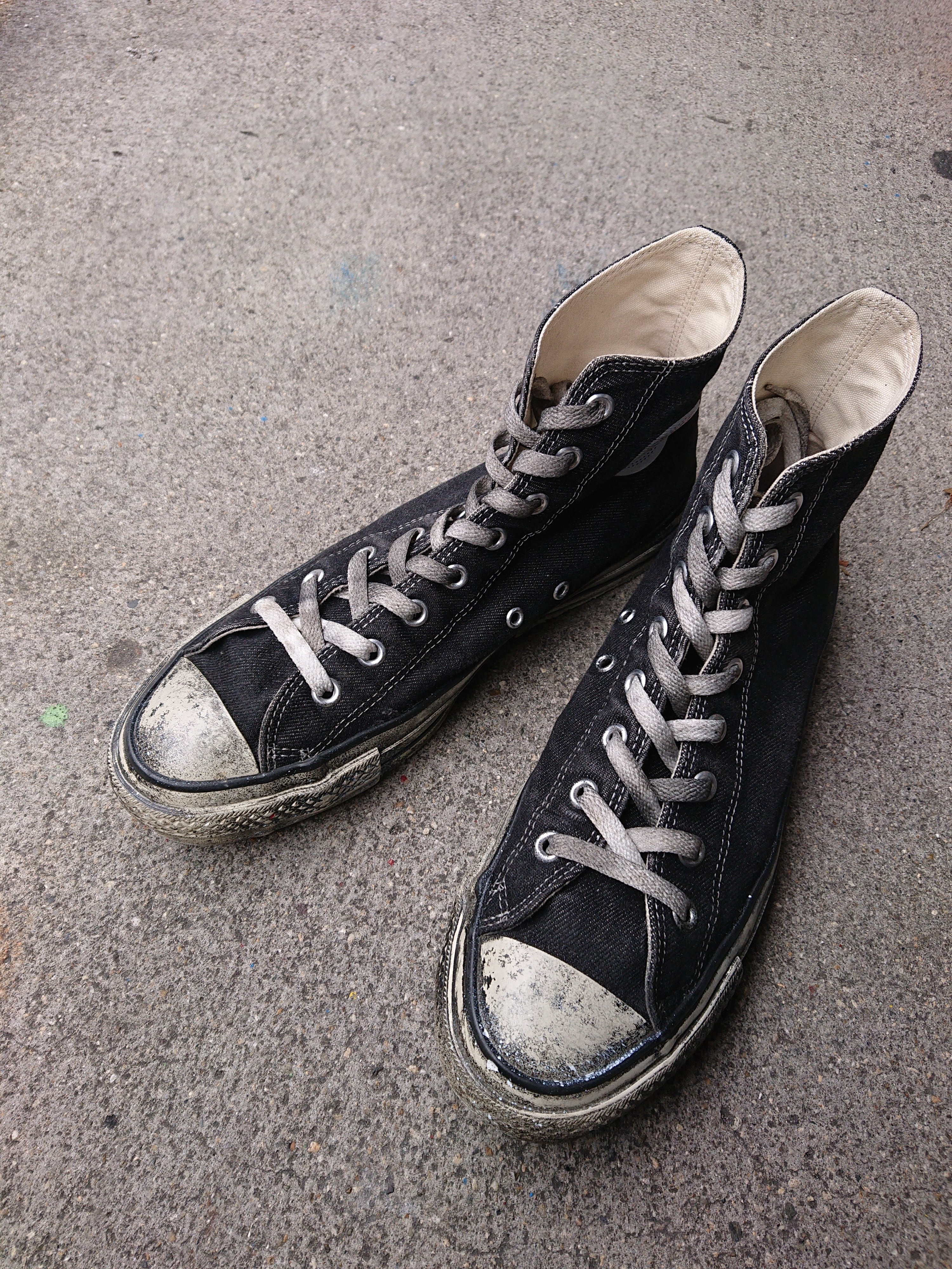 CONVERSE ALLSTAR BLACK DENIM AGED