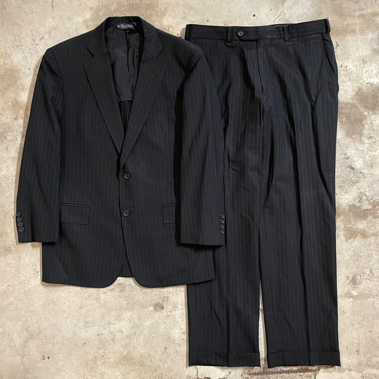 Brooks Brothers〗stripe wool setup suit/ブルックスブラザーズ