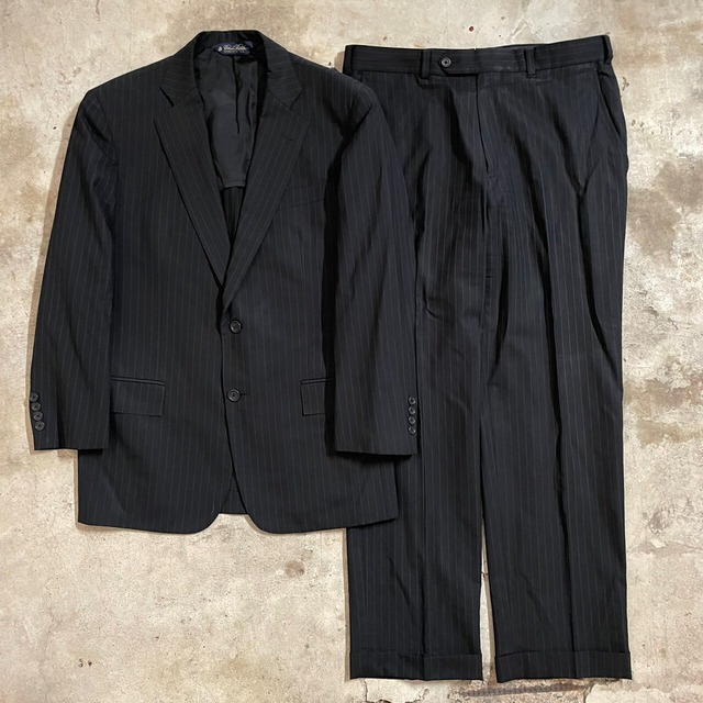 〖Brooks Brothers〗stripe wool setup suit/ブルックスブラザーズ ストライプ ウール セットアップ スーツ/msize/#0513/osaka