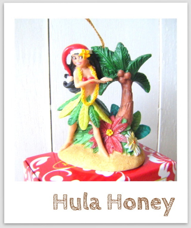 ハワイアンクリスマスオーナメント♪Hula　Honeys