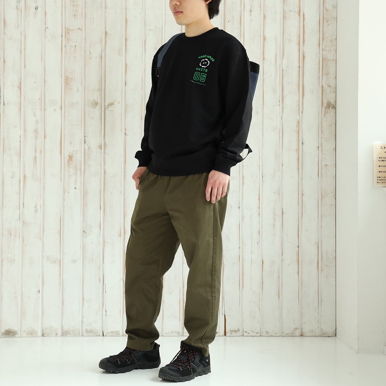 RATS トレーナー Mサイズ カーキ NO5.トレーナー /ブラック(MK-437) | もくもくちゃん公式オンライン