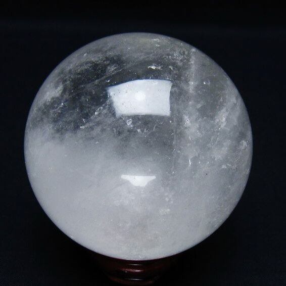 水晶 丸玉 69mm スフィア 置物 水晶玉 一点物 151-8858