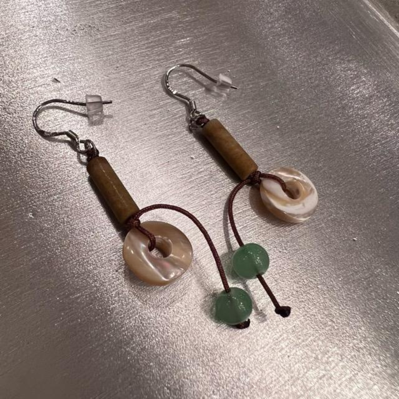 TOPANGA Jewelry　べっ甲×チョコミントピアス
