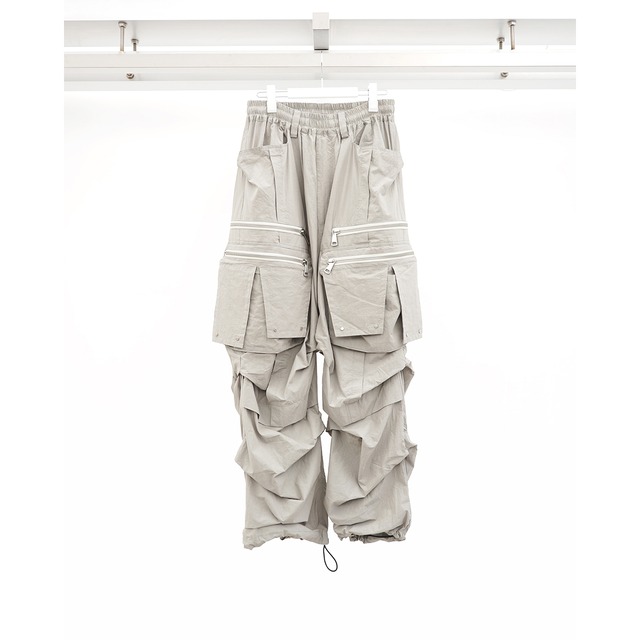 [A.F ARTEFACT] (エーエフアーティファクト) ag-13024-4 Cargo Tuck Wide Pants (Stone)