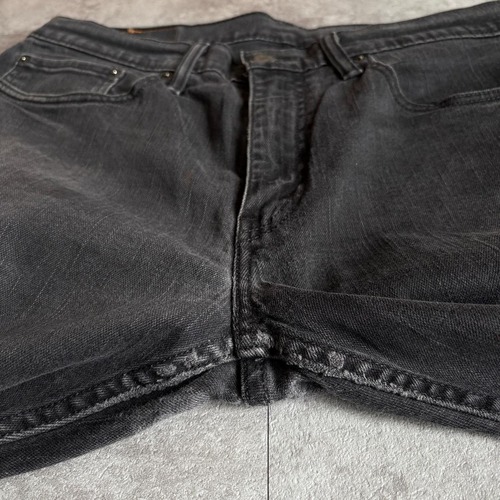 【W34 L30】00s usa levi's ブラック 559 詳細写真12