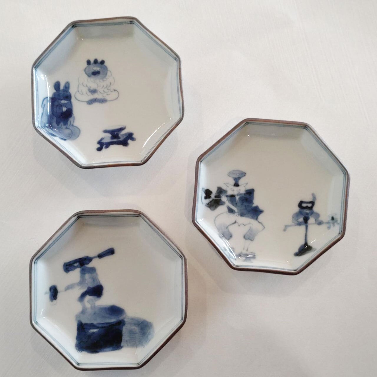 赤膚焼 奈良絵豆皿5枚セット | Pay ID