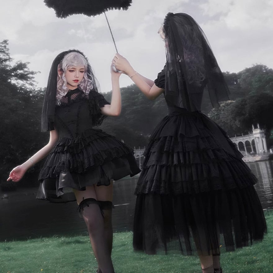 ゴスロリ通販 With U ファッション ベール ヴェール ブラック 黒