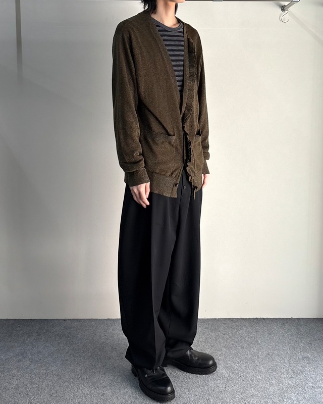 【DRIES VAN NOTEN】frill design glitter cardigan