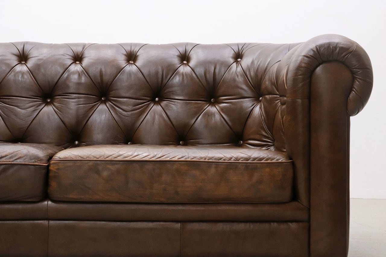 沼津店】IDC大塚家具 L/S Comfort-29 チェスターフィールド 本革