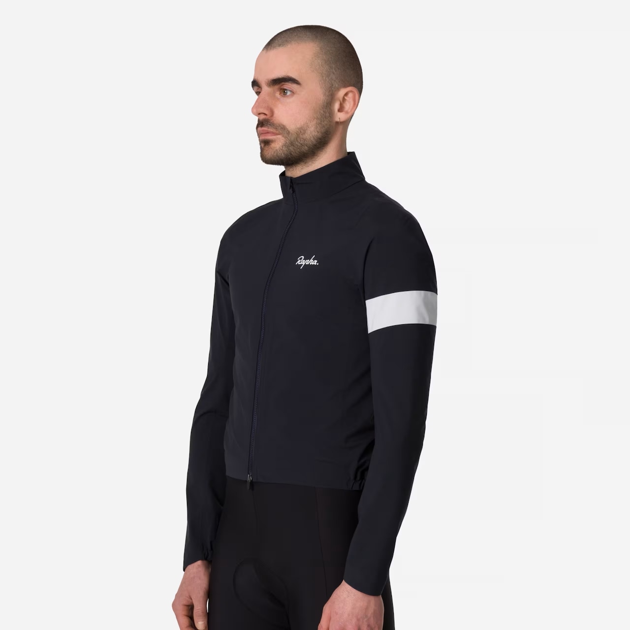 MEN'S CORE RAIN JACKET BLACK/WHITE