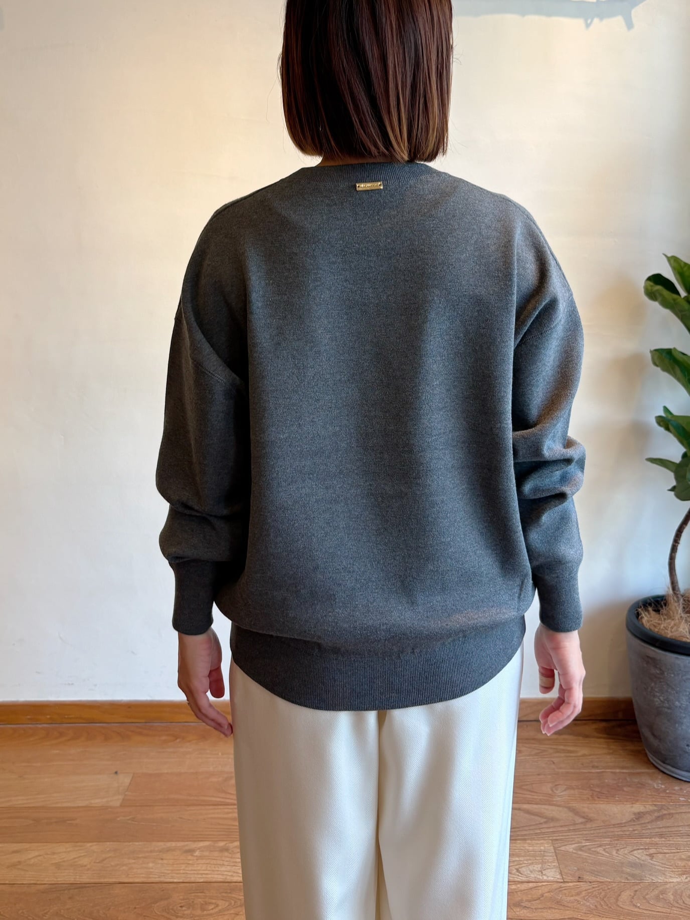 MICA&DEAL / 【AMERICANA×MICA&DEAL】ロゴ刺繍スムースニットプル