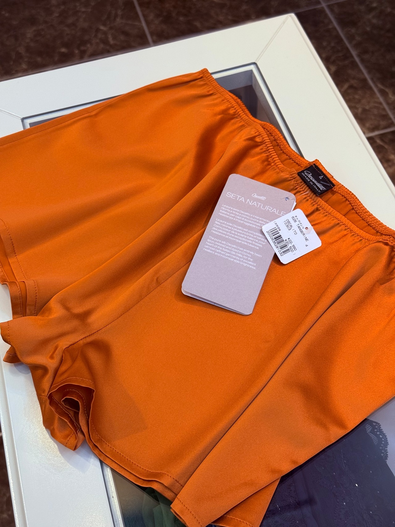 ストレッチシルクショーツ タンジェリン　４サイズ