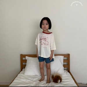 【GO.U bebe】ベビーファームTシャツ アイボリー 80~90cm