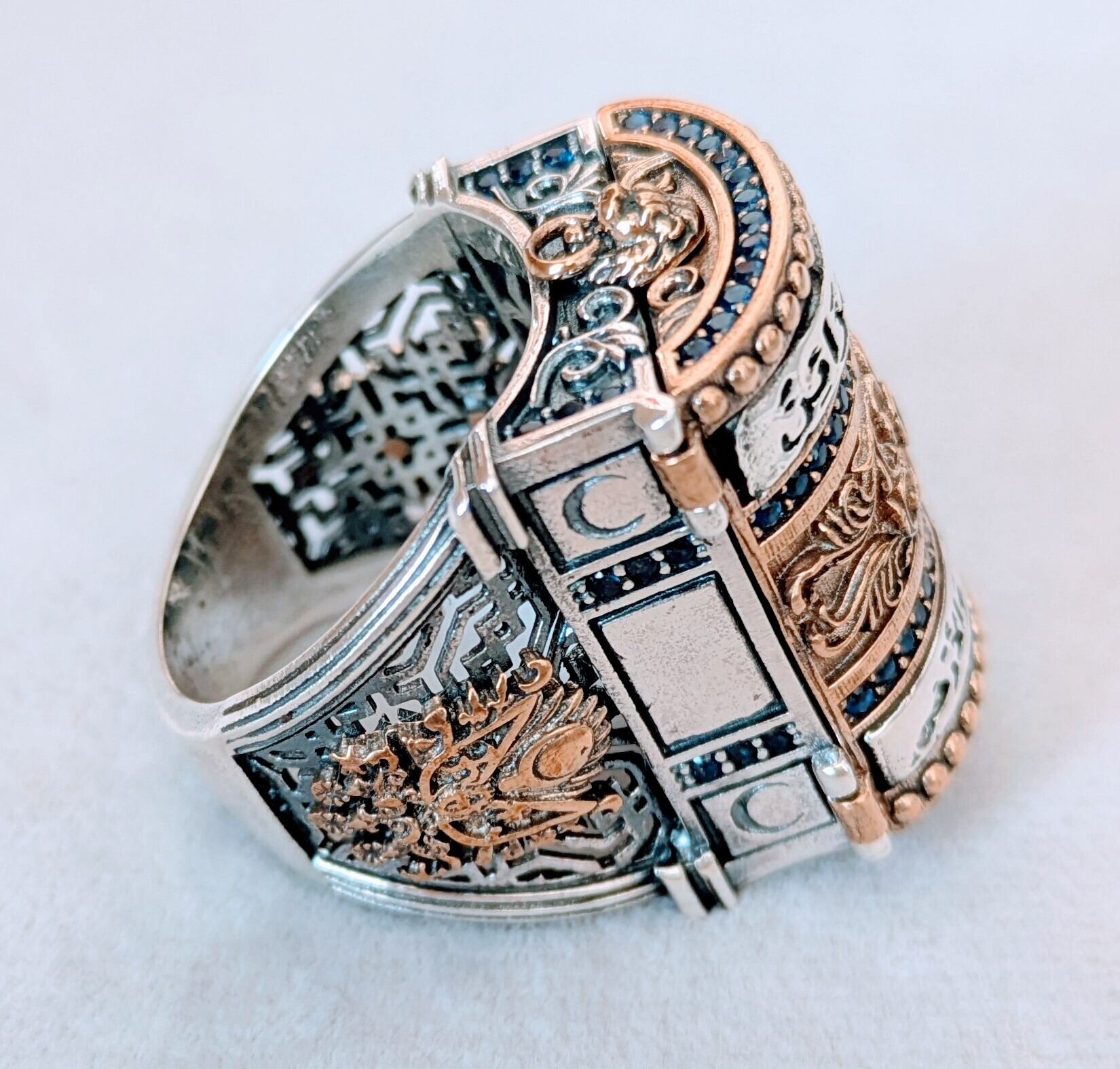 ハンドメイドリング3197 メンズ ハンドメイド リング(宝箱) 925silver | HAYAT TURKISH STYLE
