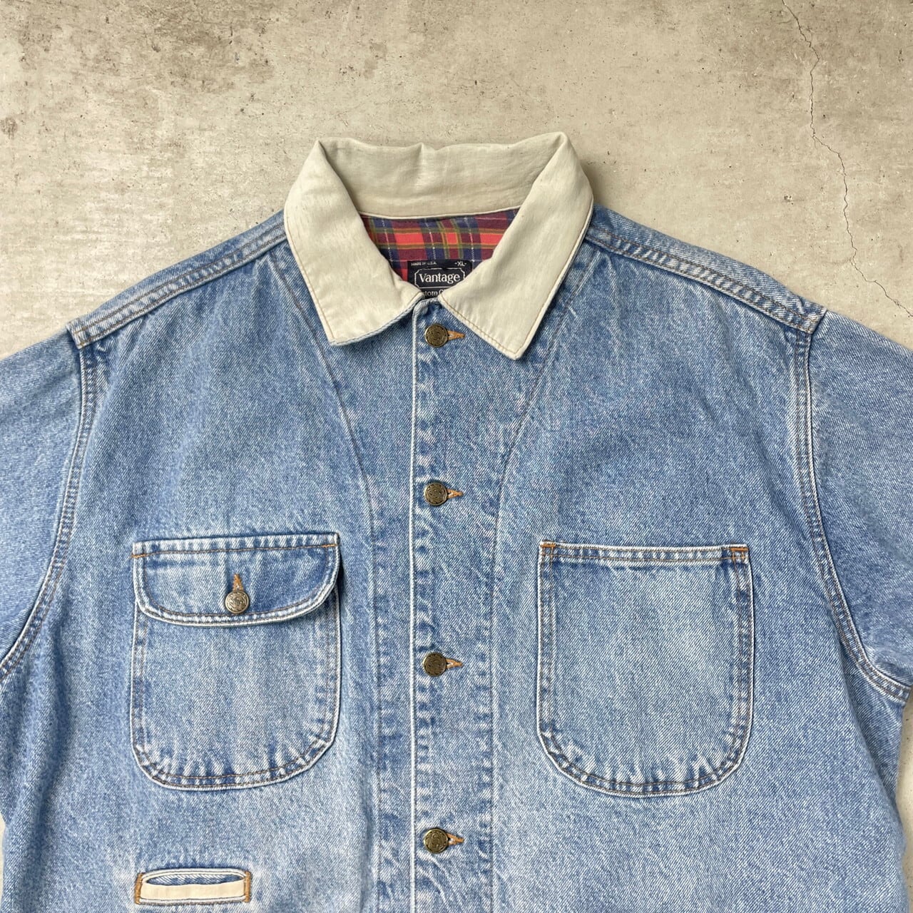 DKNY デニムジャケット デニムカバーオールワーク　90s DKNY jeans デニムカバーオール ジャケット 80s～90s - メルカリ
