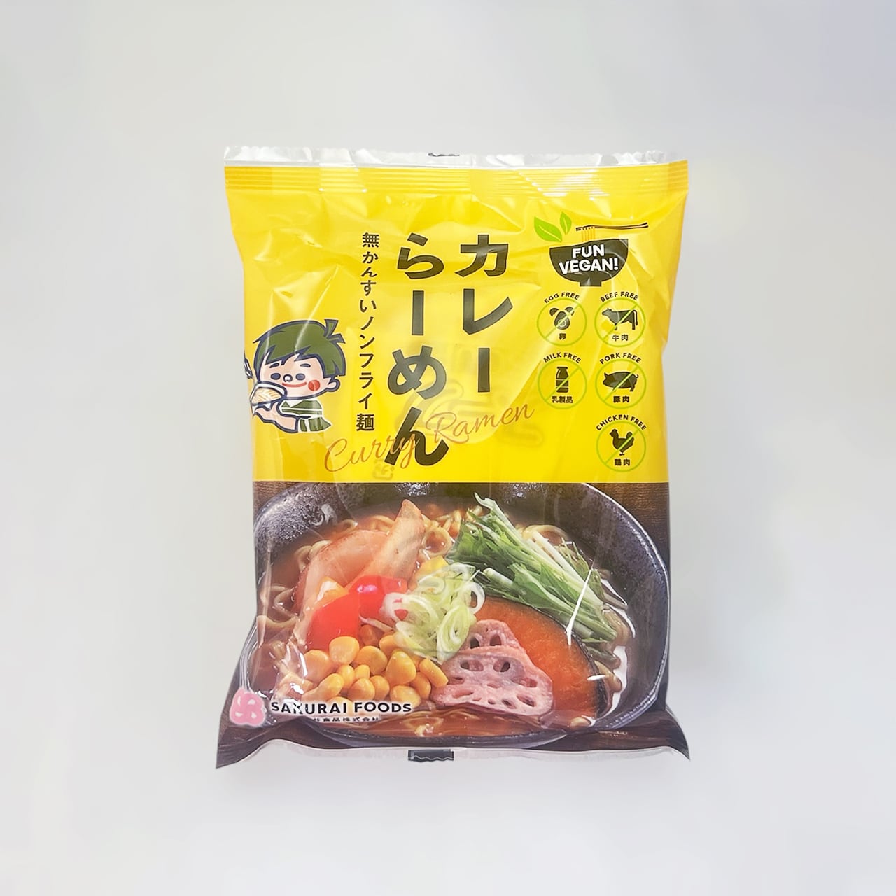 ○桜井 VEGAN カレーらーめん 98g ヴィーガンラーメン